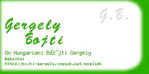 gergely bojti business card